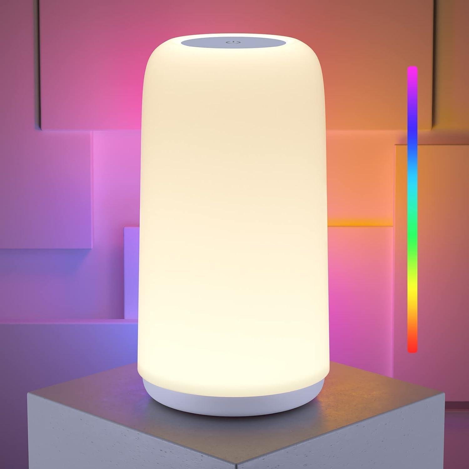 Our Review of ROOTRO’s Touch Bedside Lamp: Sleek, Bright & Colorful