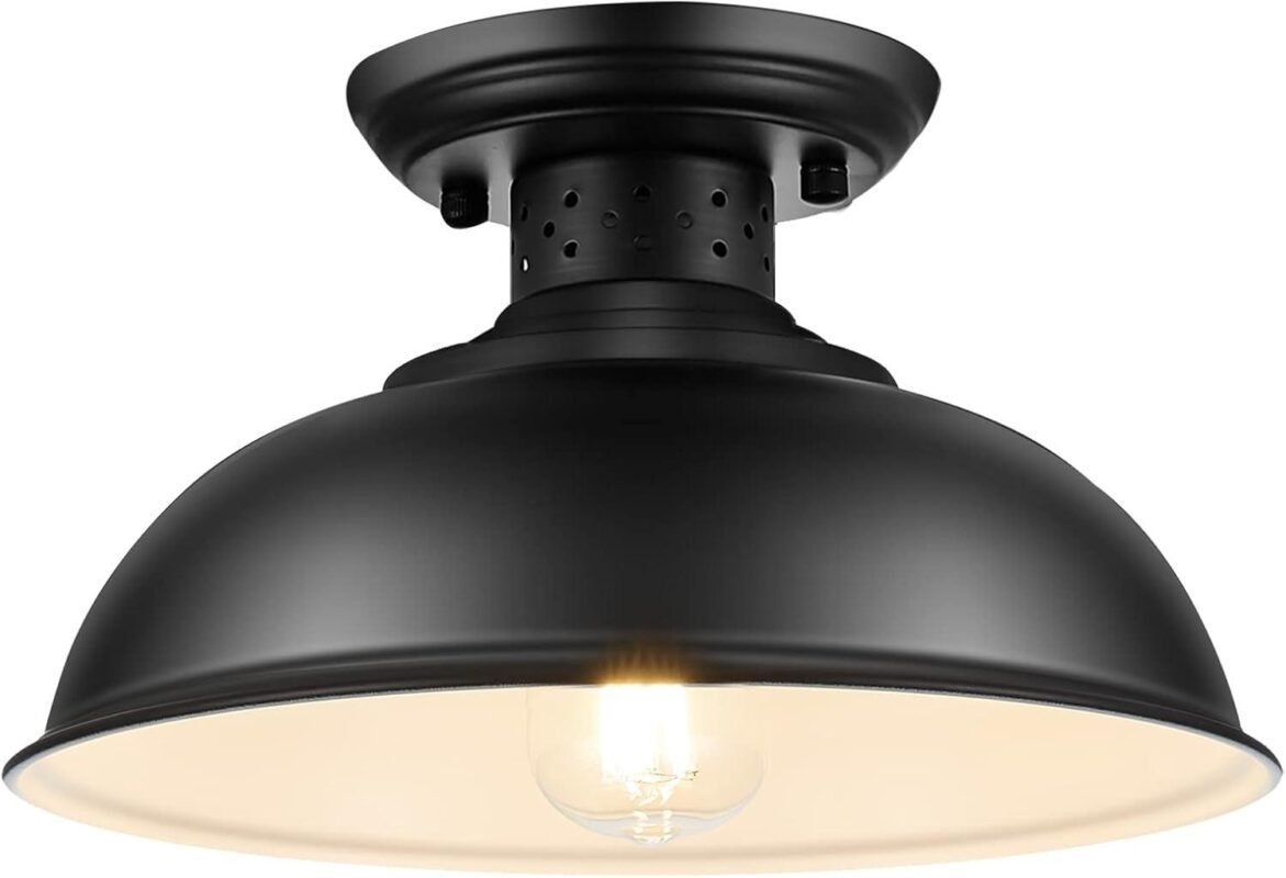 Our Honest Review: Rustic Semi Flush Mount Ceiling Light Fixture