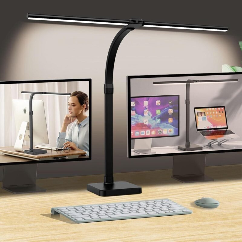 Why We Love the AKRRYR Double-Head LED Desk Lamp for Work