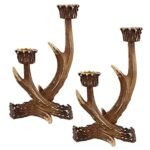 OLHAPZP Deer Antler Candle Holders (2 PCS) – Rustic Farmhouse Decor for Wedding Centerpieces & Home! - Image 7