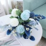 NAWEIDA Faux Hydrangea Flower Arrangements with Vase for Home, Garden, Party, and Wedding Decor. - Image 6