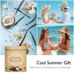 Vanilla Coconut Candle - 9 oz Soy Wax Aromatherapy Candle Gift for Men & Women, Scented Tin Jar. - Image 5