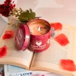Love Spell Scented Candles with Rose Petals & Crystals - 5oz Organic Soy, Non-Toxic Aromatherapy Gift for Home Décor. - Image 6