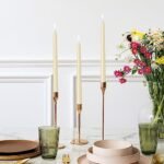 Ivory Taper Candles (4 Pack) - 10" Dripless, Smokeless, Unscented, 8-Hour Burn - Perfect for Weddings & Home Decor - Image 5