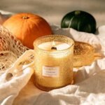 LA JOLIE MUSE Pumpkin Candle – 19 oz Natural Soy Fall Candle with Wood Wick, 90 Hours Burn Time, Perfect Gift for Men & Women - Image 3