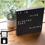Sharper Image® LED Word Clock – 7.75" Light-Up Digital Desk & Wall Clock | Modern Home Décor | Unique Gift for Men & Women - Image 6