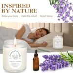 Lavender Candle Gift Set: 4 Soy Wax Scented Candles for Relaxation & Stress Relief - Ideal Christmas Gifts. - Image 6