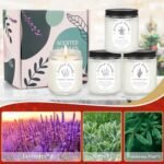 Lavender Candle Gift Set: 4 Soy Wax Scented Candles for Relaxation & Stress Relief - Ideal Christmas Gifts. - Image 9