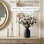 Matte Black 8.6" Arlo Vase for Living Room - Stylish Flower Decor & Centerpiece in Wabi Sabi Style - Image 7