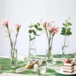 Set of 12 Handmade Glass Cylinder Bud Vases for Weddings, Home Decor & Parties – 7.5" Clear Flower Vases - Image 2