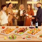 WOWBOX 4-Piece Serving Tray Set for Entertaining, BBQ, Snacks, and Kitchen Organization. - Image 5