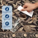 GarveeHome Boho Leaf 5x7 Rugs: Soft, Non-Slip, Washable, Stain-Resistant Carpet for Bedroom & Living Room. - Image 6