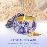 Aromatherapy Candle Gift Set for Women, 2 Pack (2.5 oz) - Perfect Holiday Gifts & Stocking Stuffers! - Image 2