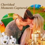 Mini Couple Statue for Living Room and Bedroom Decor, Perfect Anniversary Gift (White, 3.15in) - Image 3