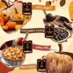 Fall Candle Set - 4 Pack Soy Candles: Autumn Scents of Vanilla Pumpkin, Cinnamon Clove, Apple Pie, Perfect Gifts for Men & Women. - Image 2