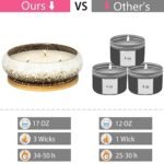 Large 3-Wick Citrus Candle, 17 oz Aromatherapy Gift for Women - Ideal for Mother's Day, Birthdays, Anniversaries. - Image 7