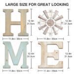 ZAZIWZ Rustic Farmhouse Home Signs with Windmill Clock - Stylish Wall Art for Living Room, Kitchen, and More! - Image 2