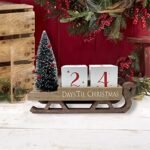 HOMirable Christmas Countdown Blocks: 99-Day Advent Calendar & Rustic Tree Décor for Holiday Cheer! - Image 2