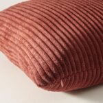 Topfinel Fall Burnt Orange Decorative Pillow Covers 18x18 Inch Set of 4, Corduroy Stripe Cushion Cases for Couch & Bedroom. - Image 2