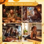 Fall Candle Set - 4 Pack Soy Candles: Autumn Scents of Vanilla Pumpkin, Cinnamon Clove, Apple Pie, Perfect Gifts for Men & Women. - Image 4