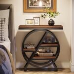 Tribesigns 3-Tier Narrow End Table: Stylish Wood Side Table with Metal Frame for Living Room & Bedroom Storage - Image 4