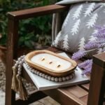 10-Inch Wooden Bowl Candle: Large Soy Farmhouse Candle, Sandalwood Scent, 3 Wicks, Perfect Christmas Gift. - Image 5
