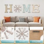 ZAZIWZ Rustic Farmhouse Home Signs with Windmill Clock - Stylish Wall Art for Living Room, Kitchen, and More! - Image 3