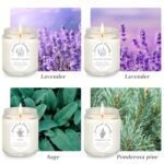 Lavender Candle Gift Set: 4 Soy Wax Scented Candles for Relaxation & Stress Relief - Ideal Christmas Gifts. - Image 2