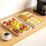 WOWBOX 4-Piece Serving Tray Set for Entertaining, BBQ, Snacks, and Kitchen Organization. - Image 7