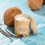 Vanilla Coconut Candle - 9 oz Soy Wax Aromatherapy Candle Gift for Men & Women, Scented Tin Jar. - Image 3