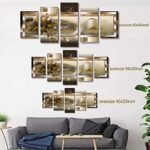 LUDUHU Yellow Orchid Canvas Print - Abstract Wall Art for Home Decor, 40x20 inch Floral Artwork. - Image 4