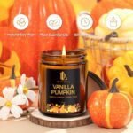 Fall Candle Set - 4 Pack Soy Candles: Autumn Scents of Vanilla Pumpkin, Cinnamon Clove, Apple Pie, Perfect Gifts for Men & Women. - Image 3