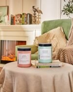 M&SENSE Oceanic Breeze Candle - 19.4oz, 110-hour burn, 2-wick natural soy for stress relief, featuring pineapple & mango. - Image 8