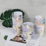 DRomance Flameless Candles: Real Wax LED Hydrangea Design, Battery Operated, Remote Timer - Perfect for Holiday Decor! - Image 9