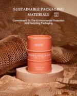 M&SENSE Orange Vanilla Tart Candles: Organic Soy, Non-Toxic, 11.3oz, 70-Hour Burn, Cozy Citrus Scented Home Décor. - Image 8