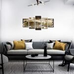LUDUHU Yellow Orchid Canvas Print - Abstract Wall Art for Home Decor, 40x20 inch Floral Artwork. - Image 6