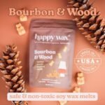 Happy Wax Cozy Cabin Winter Scented Soy Wax Melts - 6oz of All-Natural, Non-Toxic Aromas: Bonfire, Bourbon & Wood, Pine Forest. - Image 6