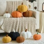 Delivery Pumpkin Pillows: Decorative Throw Pillows for Couch & Bed, Fall & Halloween Home Decor (Black, 11 In) - Image 6