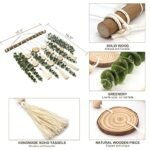 Artificial Eucalyptus Wall Decor: 16.5" Greenery Stems on Wooden Stick for Boho Rustic Home Accent. - Image 4