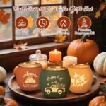 Lanpn Fall Scented Candles Gift Set - 4 Pack of 16oz Soy Wax Candles for Autumn Home Decor - Image 4