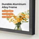 Sweetcrispy 24"x36" Arch Black Bathroom Mirror, Metal Frame Vanity Mirror for Bedroom & Living Room. - Image 6