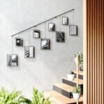 Umbra Exhibit Wall Frame with Metal Rod - Rimless Design for Living Room, Bedroom & More, Black - Image 7