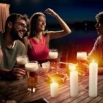 Nuogo 12-Pack Ivory Dripless Unscented Pillar Candles | Tall Paraffin Wax Tapers for Weddings, Spa, Birthdays, and Home Decor - Image 7