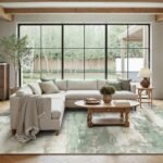 BEIMO 5x7 Area Rug – Modern Light Green, Soft, Machine Washable, Non-Slip for Living Room & Bedroom. - Image 3