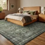 Lofus 8x10 Green Area Rug: Washable Non-Slip Soft Boho Carpet for Living Room, Bedroom & Office - Image 2