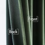 MIULEE Olive Green Velvet Curtains 84" - Luxury Blackout Drapes, Thermal Insulated, 2 Panels, W52 x L84" - Image 6