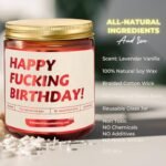Happy Birthday Candle - Soy Wax Lavender Vanilla | Funny Gift for Her Best Friend & BFF - Image 4