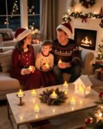 SoulBay 12pcs Flameless LED Tea Light Candles with Remote, USB Rechargeable, Timer & Base for Décor, Weddings, and Emergencies. - Image 7