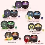 Inspireyes Chakra Candles Gift Set: Premium Crystals, Healing Stones, and Aromatherapy for Stress Relief and Spiritual Decor. - Image 5