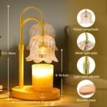 Adjustable Electric Candle Warmer Lamp with Timer - Dimmable, Flameless Wax Melter for Modern Home Decor. - Image 2
